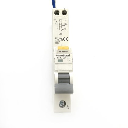 Hamilton HLRCBO2030C C20 20A 20 Amp 30mA RCBO Circuit Breaker Type AC